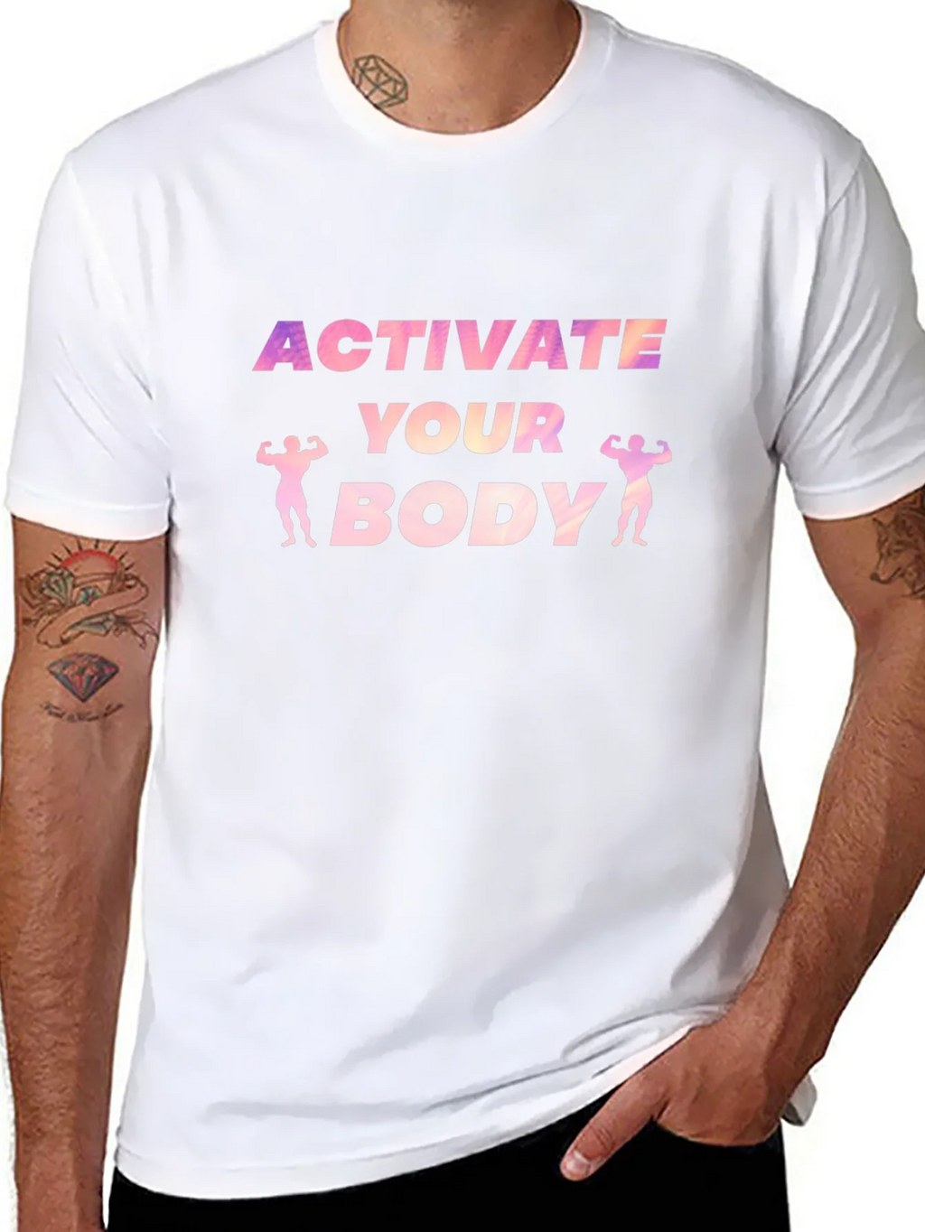 Activate Your Body Graphic Tee - Black product image 10