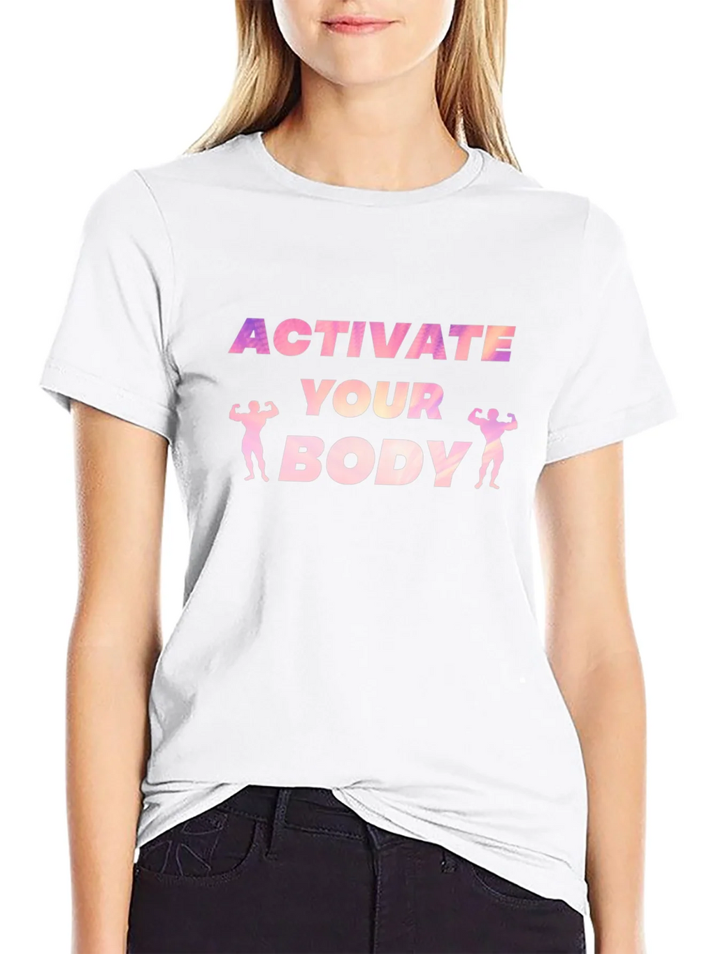 Activate Your Body Graphic Tee - Black product image 11