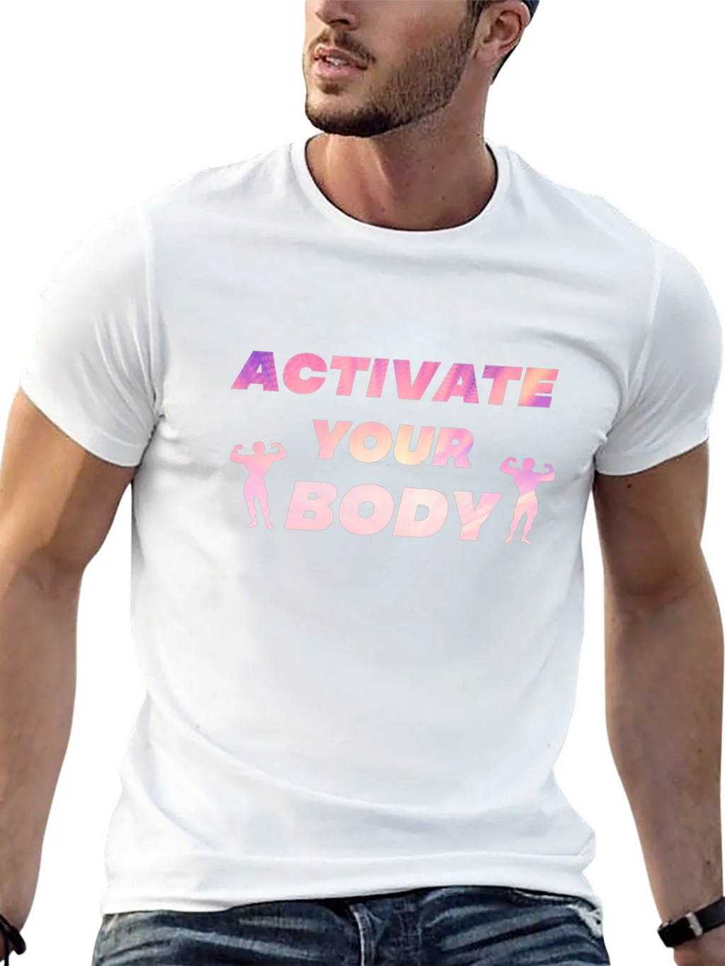 Activate Your Body Graphic Tee - Black product image 4