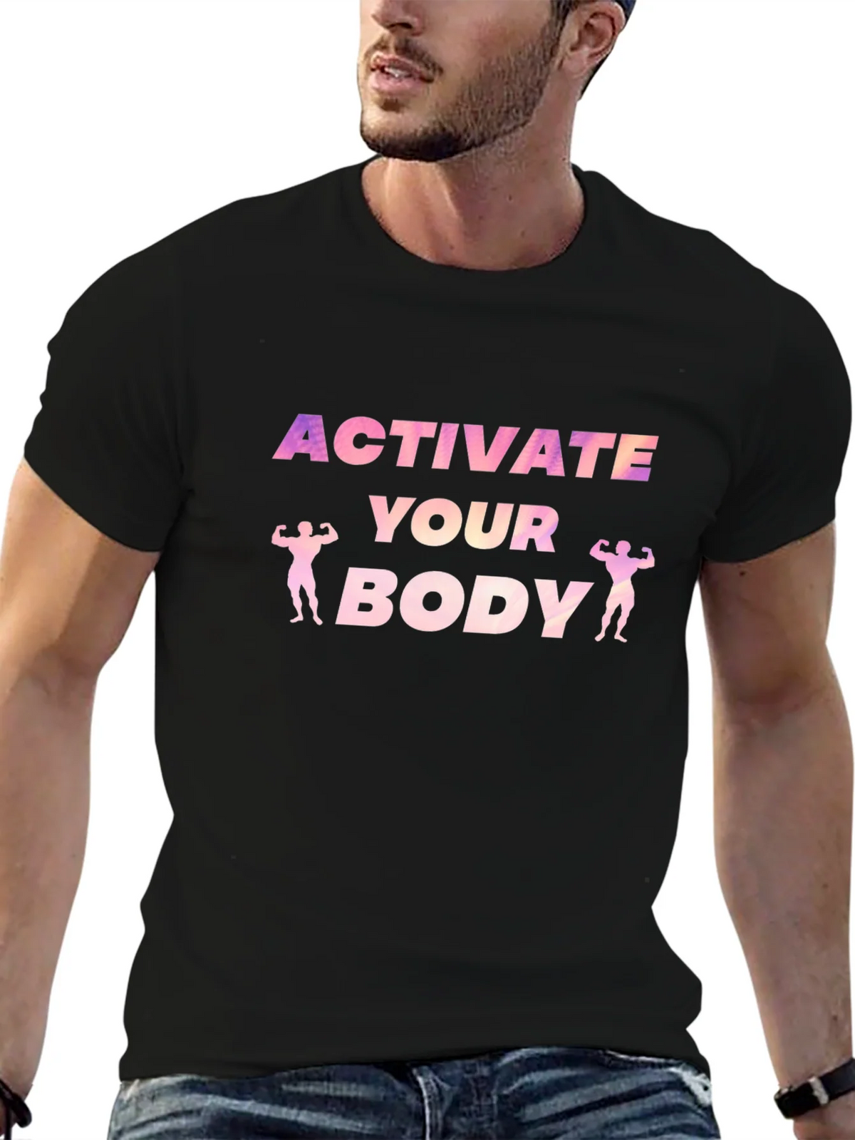 Activate Your Body Graphic Tee - Black product image 9