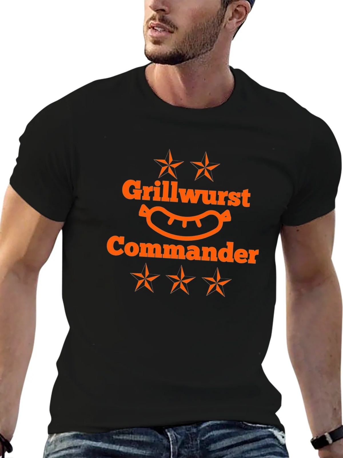 Grillwurst Commander Black T-Shirt product image 9