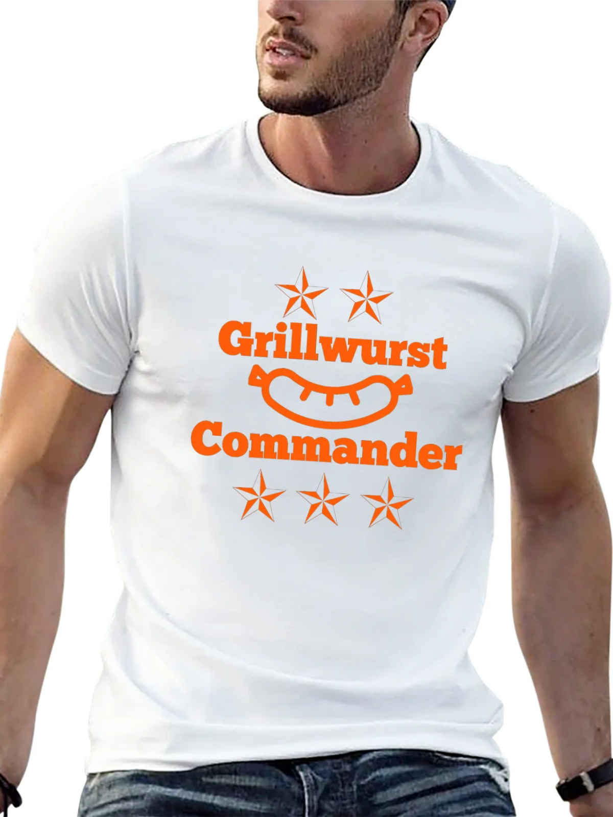 Grillwurst Commander Black T-Shirt product image 4