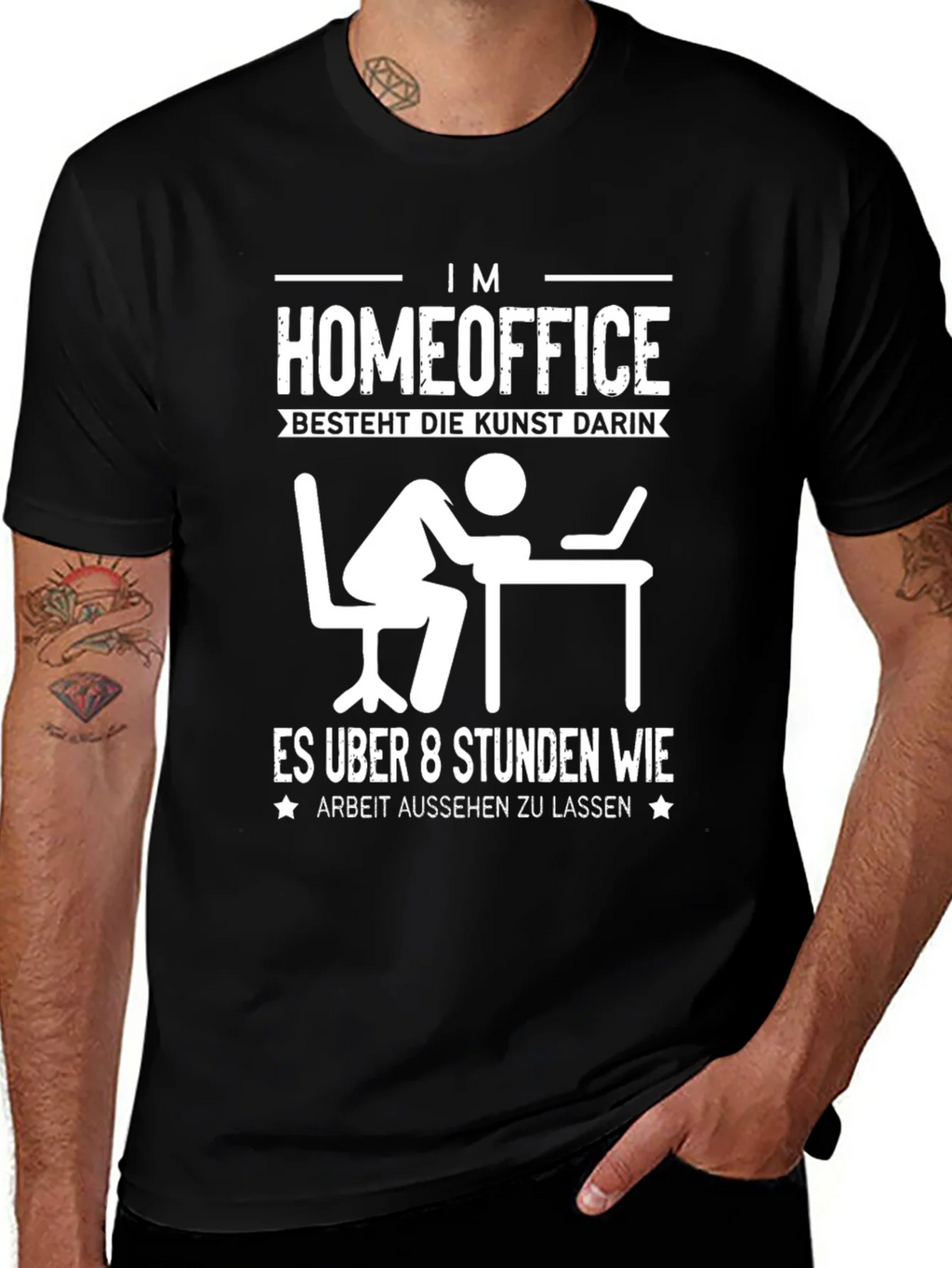 Home Office Humor T-Shirt - Arbeit Aussehen Lassen product image 1