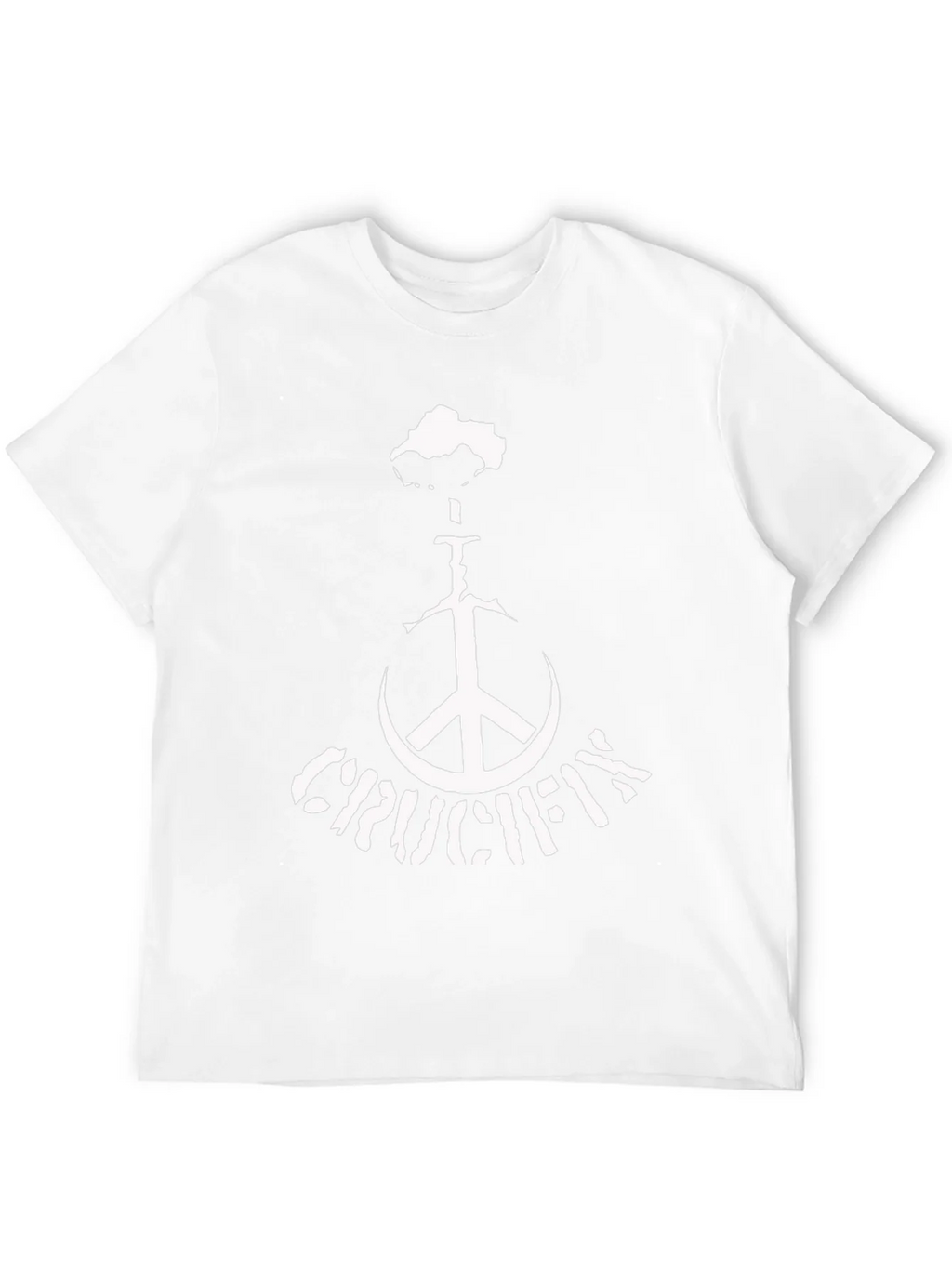 Crucifix Peace Sign Black T-Shirt product image 3