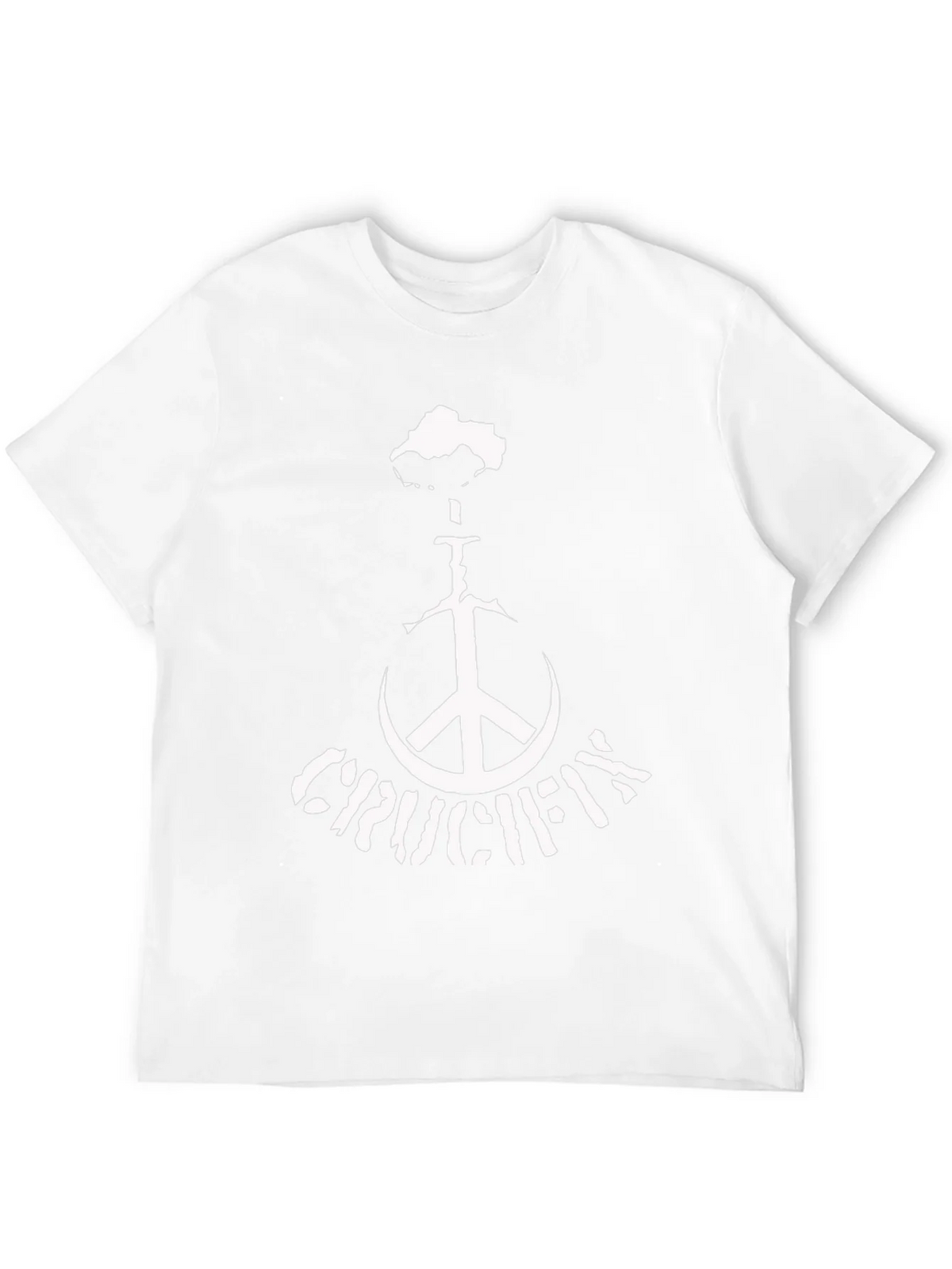 Crucifix Peace Sign Black T-Shirt product image 3