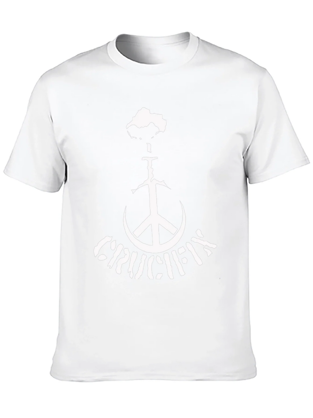 Crucifix Peace Sign Black T-Shirt product image 12
