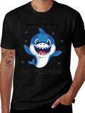 Hello Again Shark T-Shirt - Fun Graphic Tee product image 1