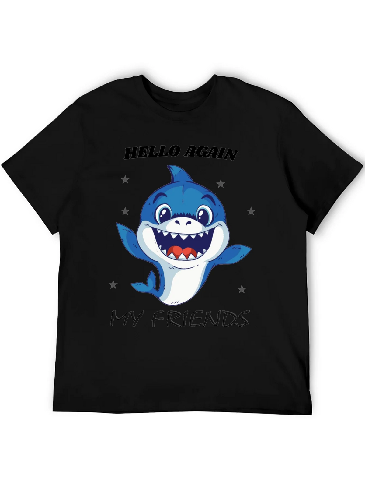 Hello Again Shark T-Shirt - Fun Graphic Tee product image 8