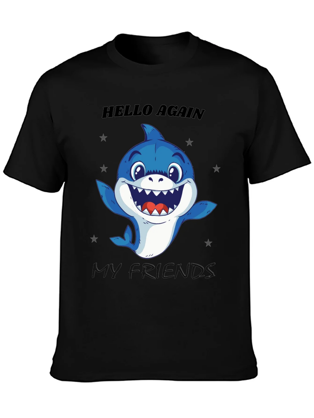 Hello Again Shark T-Shirt - Fun Graphic Tee product image 6