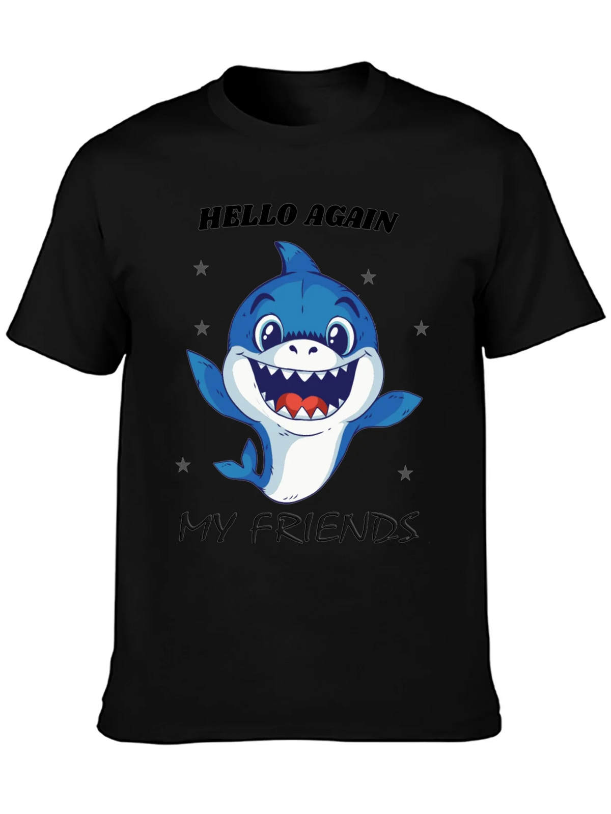 Hello Again Shark T-Shirt - Fun Graphic Tee product image 6