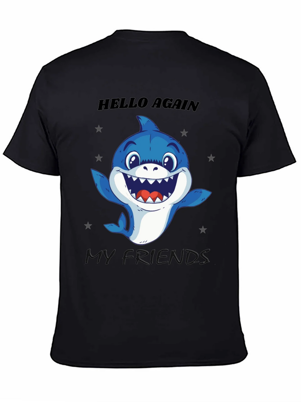 Hello Again Shark T-Shirt - Fun Graphic Tee product image 7