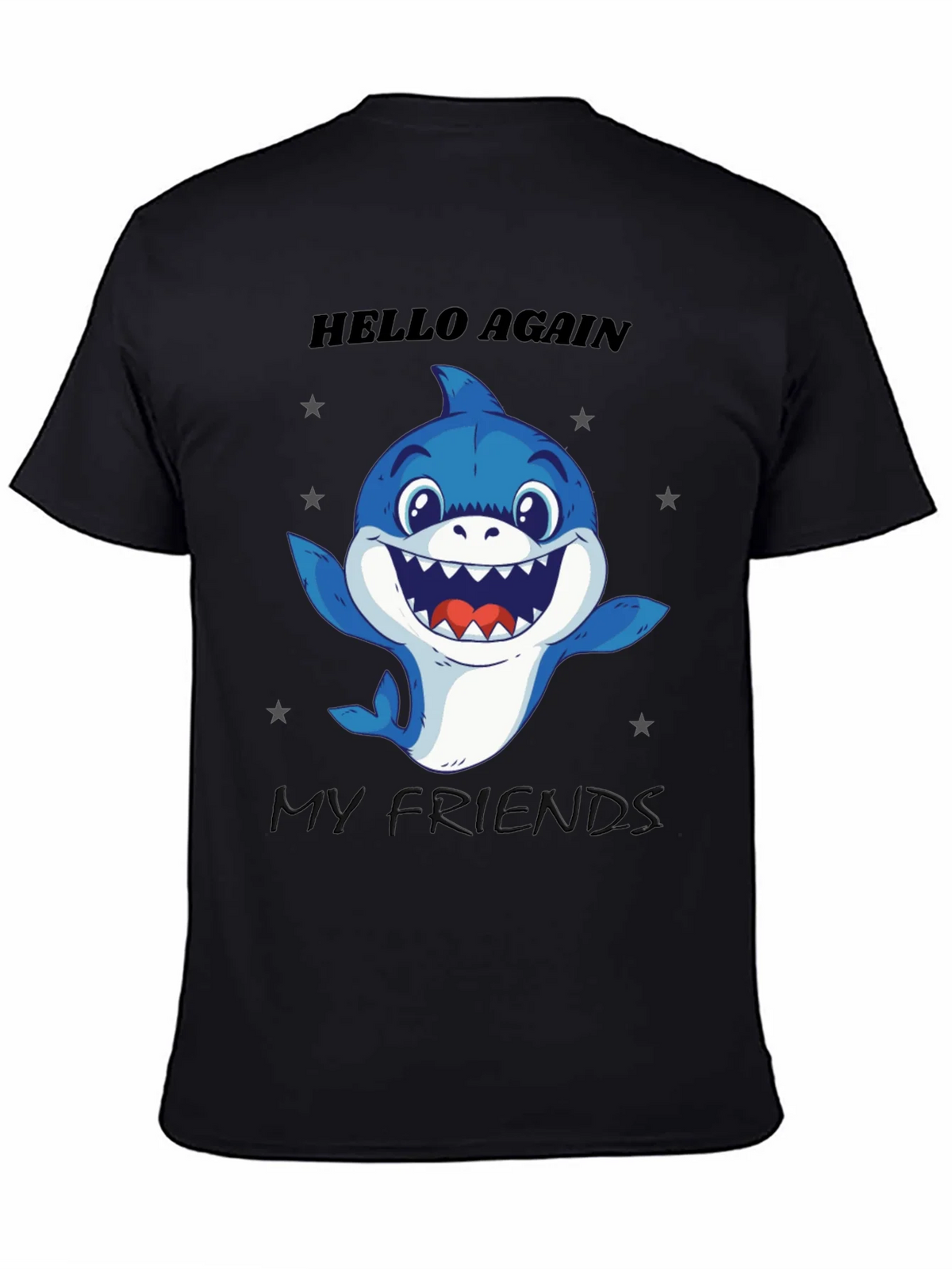 Hello Again Shark T-Shirt - Fun Graphic Tee product image 7