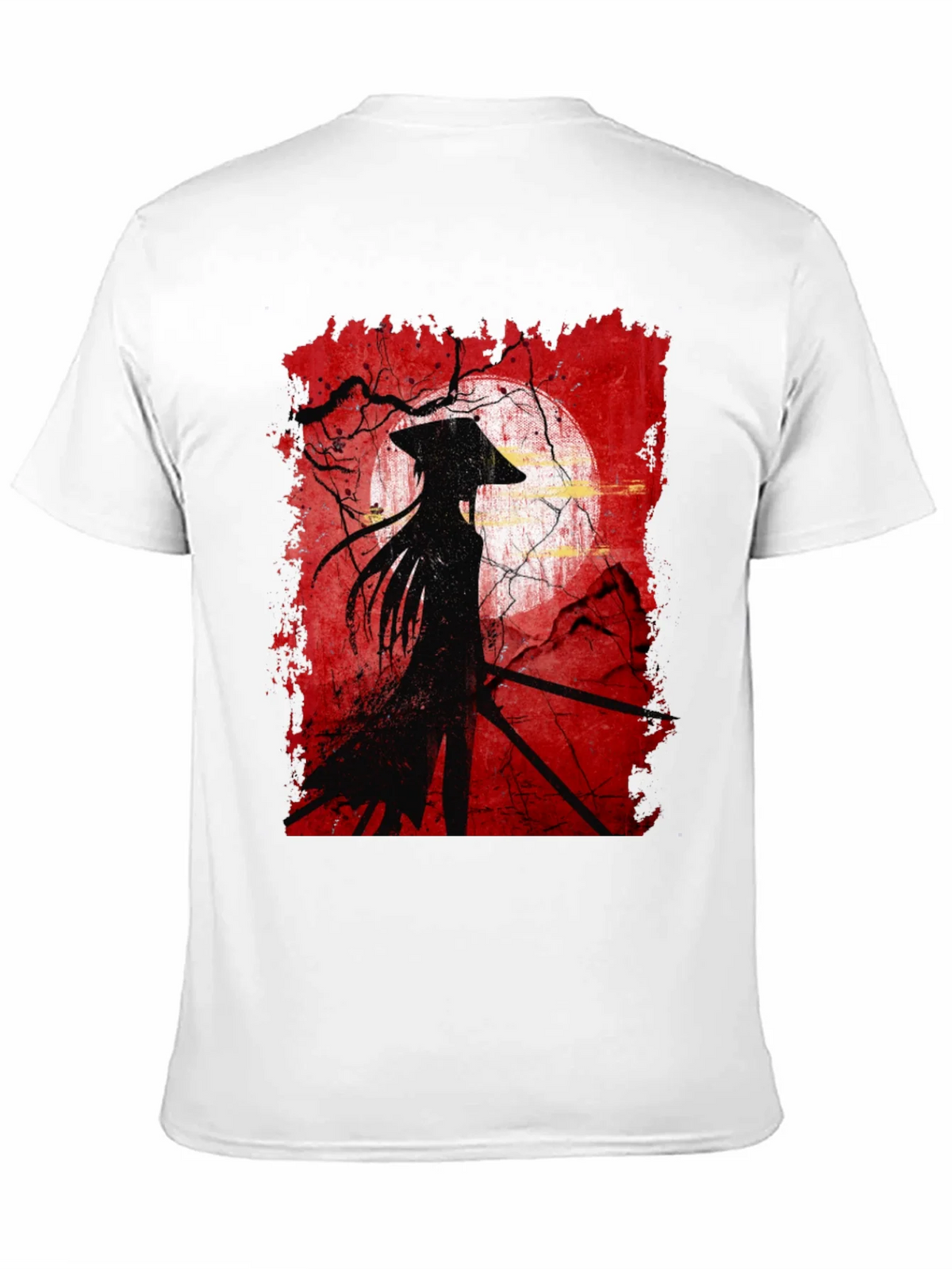 Samurai Silhouette Graphic Tee - Mens Black T-Shirt product image 2