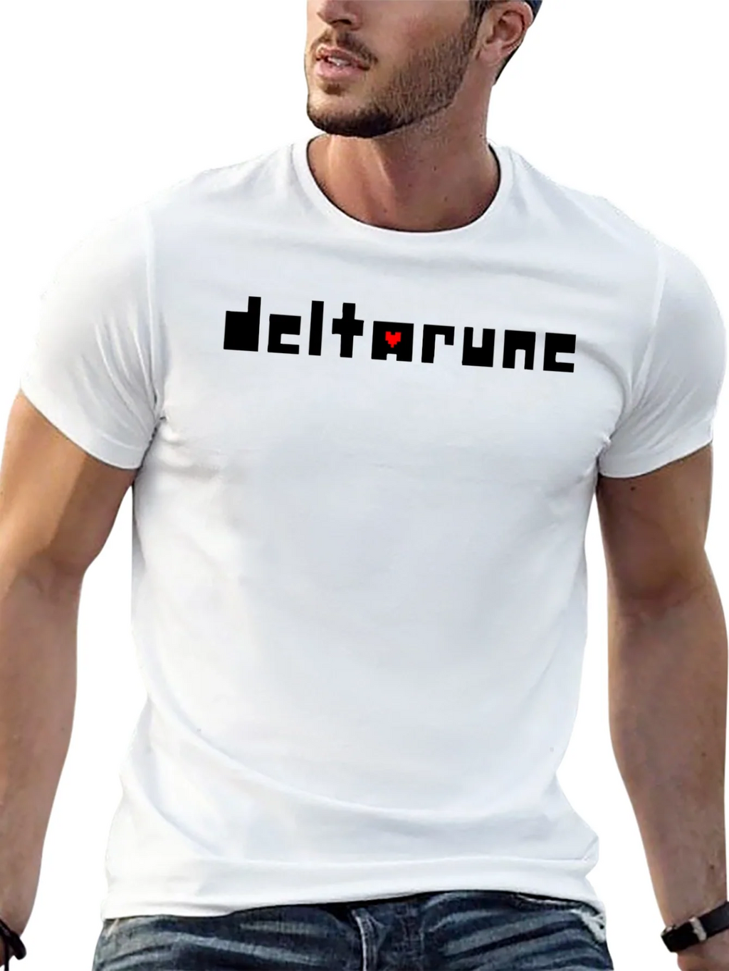 Deltarune Black T-Shirt - Heart Pixel Design product image 4