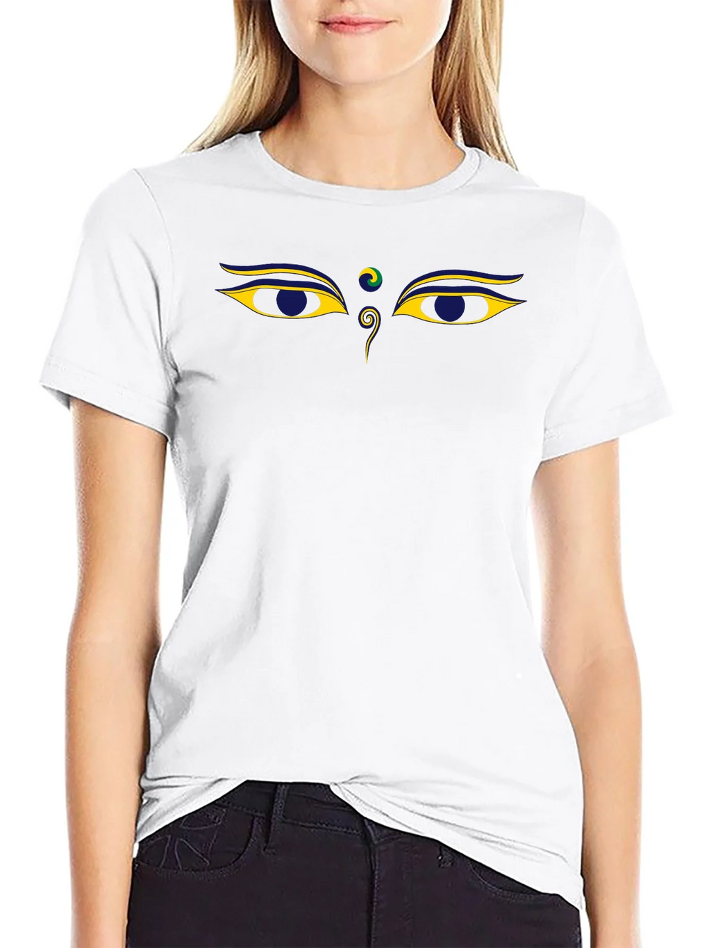 Buddha Eyes Graphic Tee - Black T-Shirt product image 11