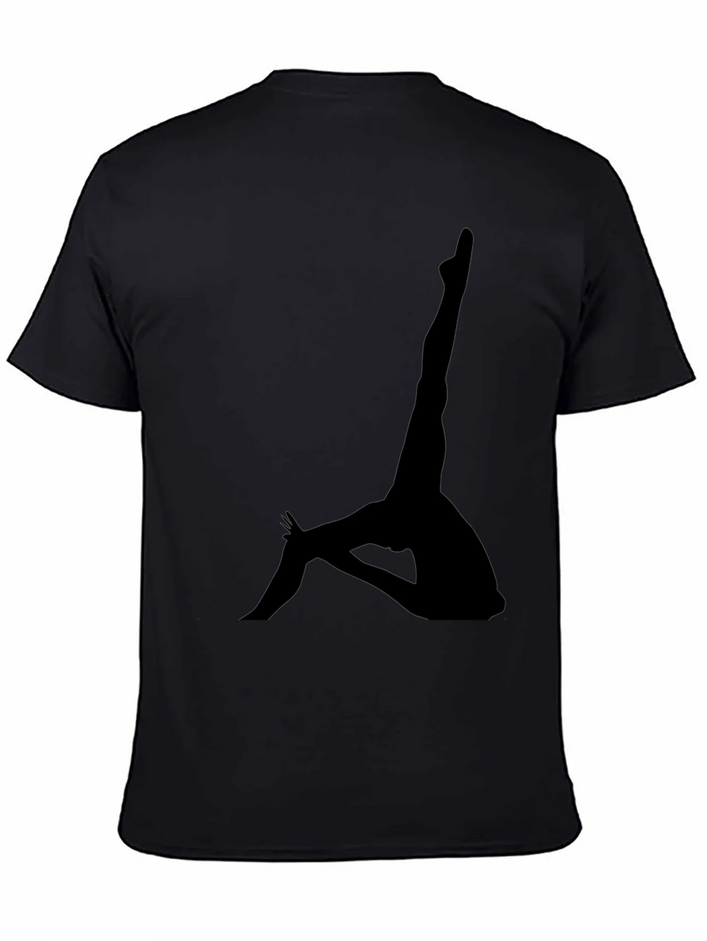 Silhouette Yoga Pose Black T-Shirt product image 7