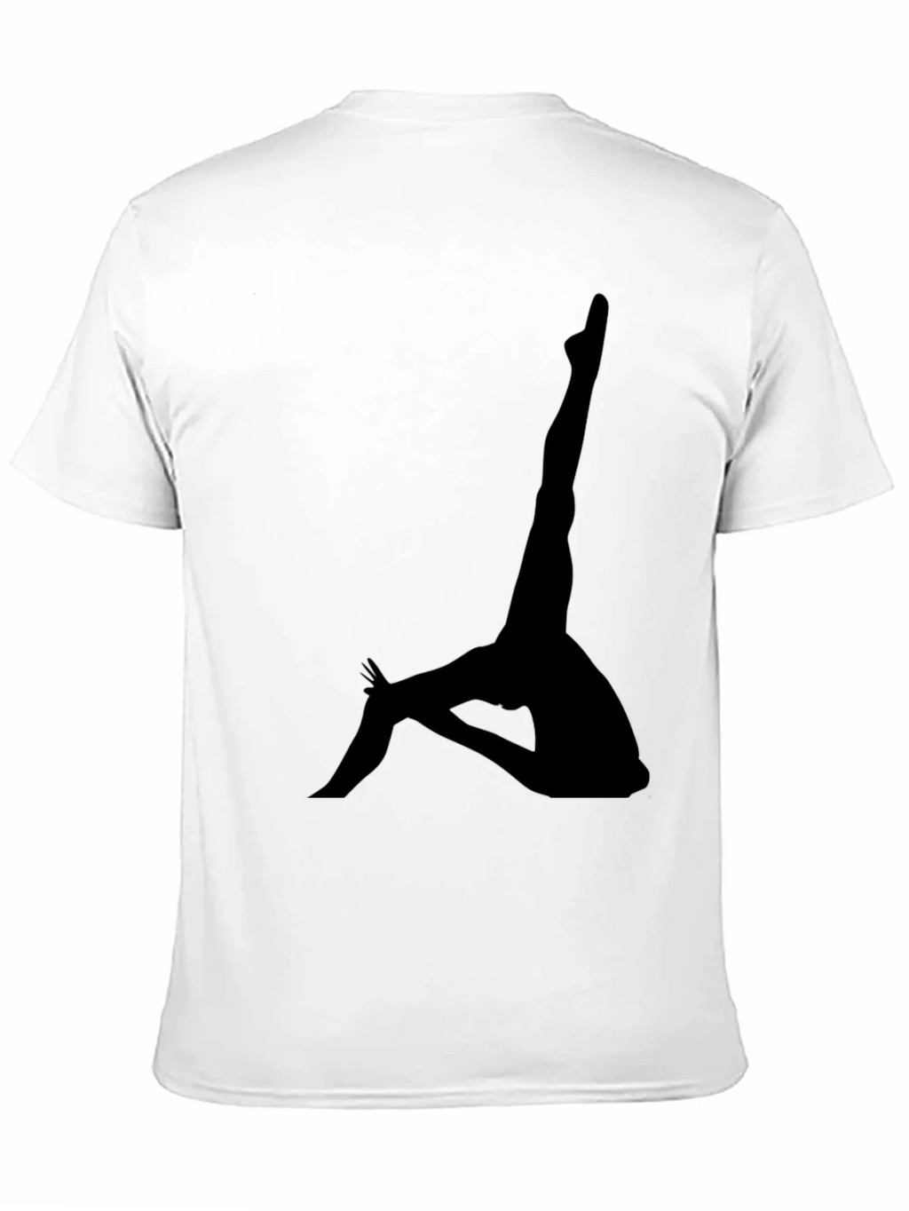 Silhouette Yoga Pose Black T-Shirt product image 2