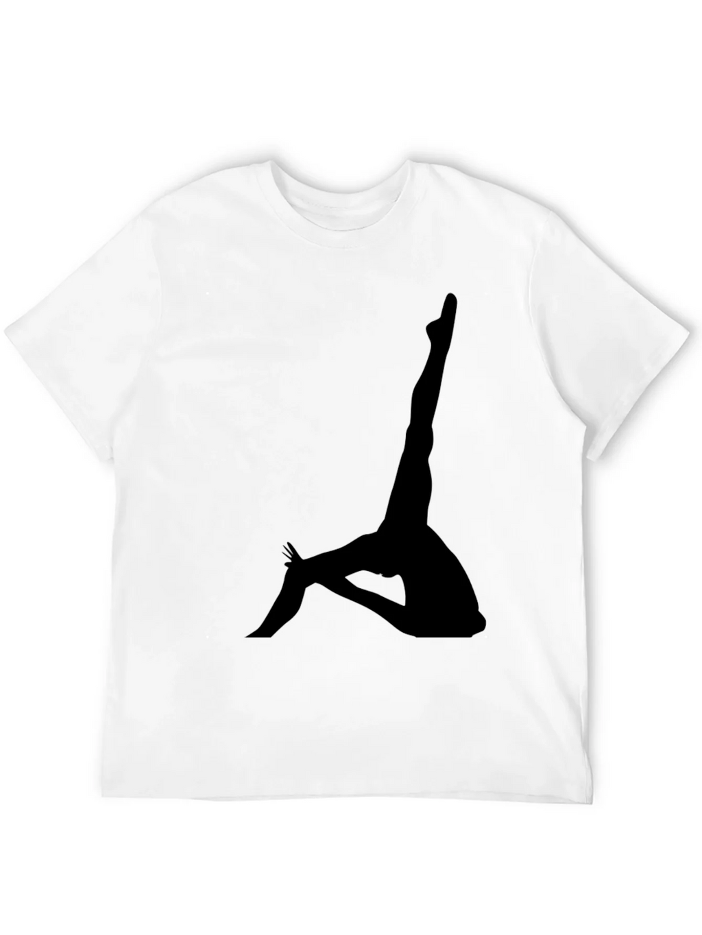 Silhouette Yoga Pose Black T-Shirt product image 3