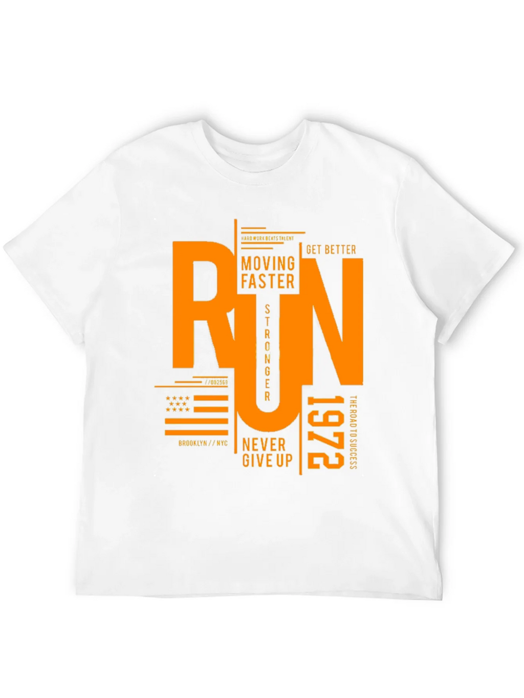 Run Graphic Print Black T-Shirt product image 3