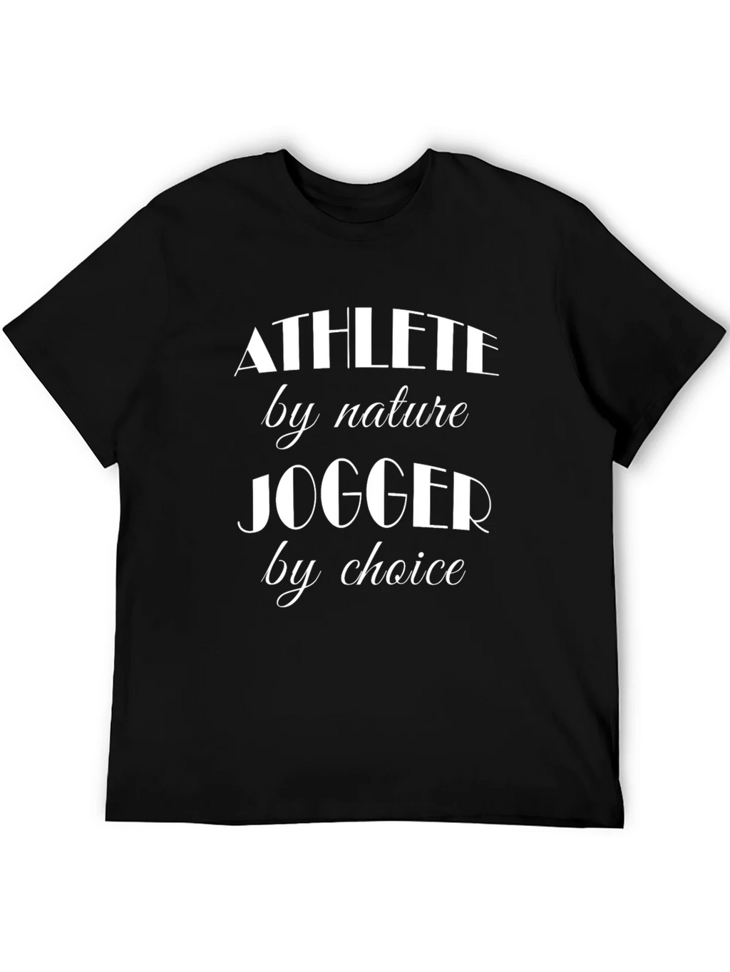 Athlete Jogger T-Shirt - Black Casual Tee product image 8