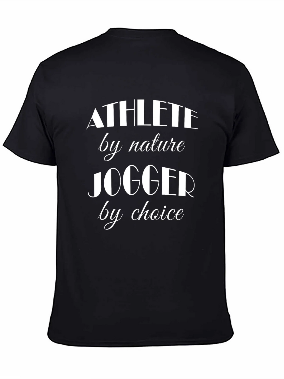 Athlete Jogger T-Shirt - Black Casual Tee product image 7