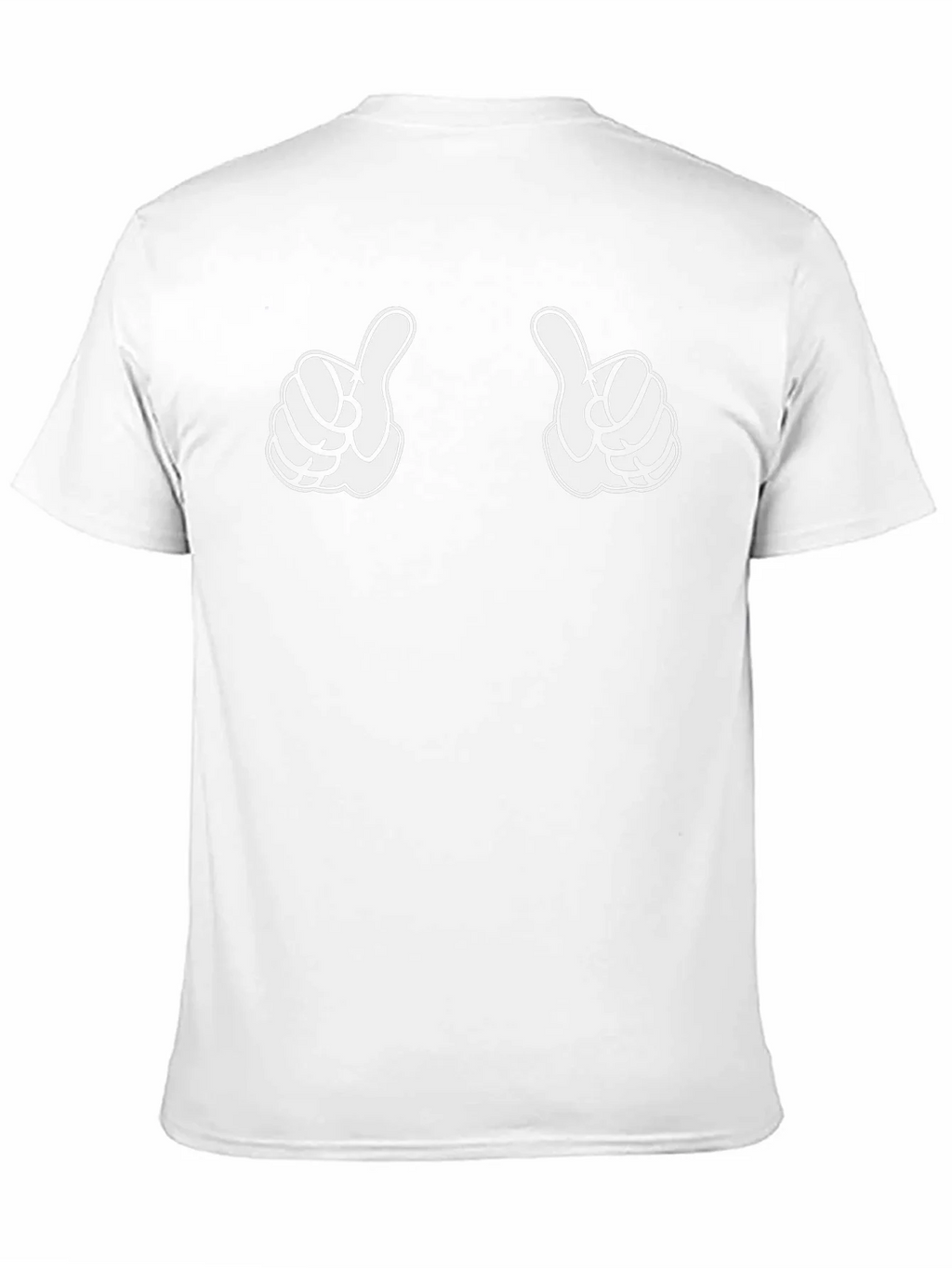 Thumbs Up Graphic Print Black T-Shirt product image 2