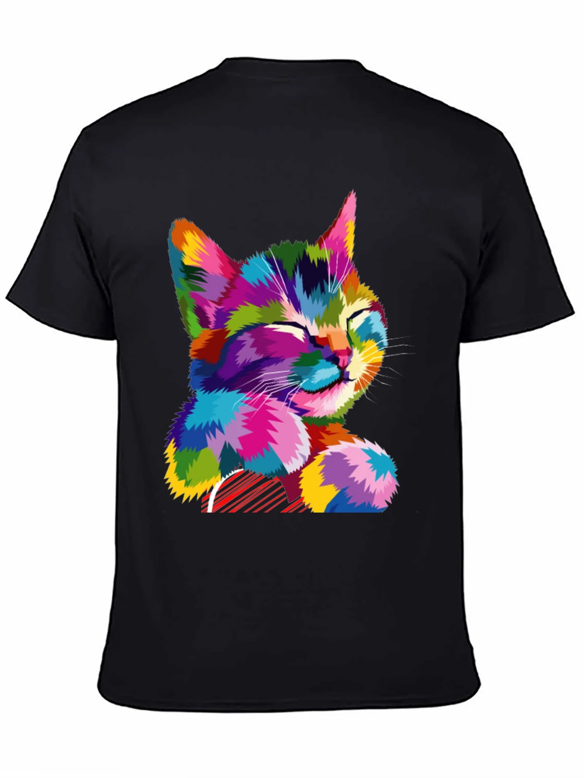 Colorful Cat Graphic T-Shirt - Stylish Mens Tee product image 7