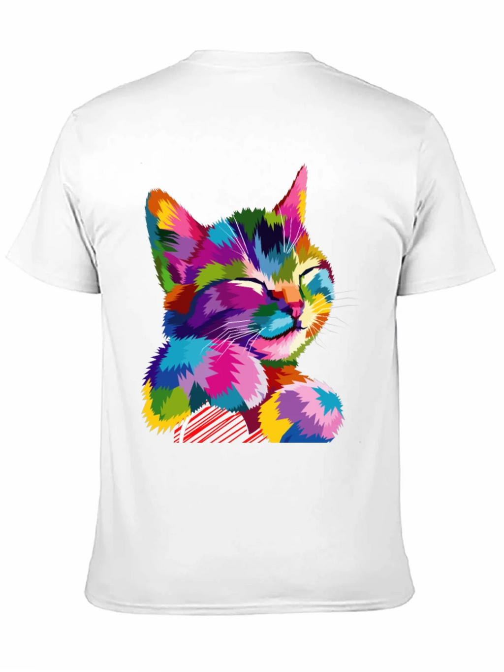 Colorful Cat Graphic T-Shirt - Stylish Mens Tee product image 2