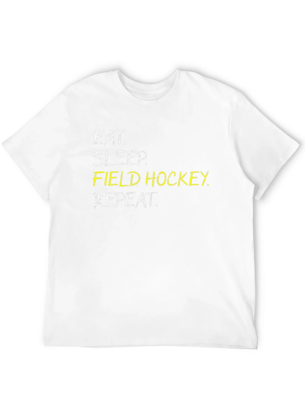 Eat Sleep Field Hockey Repeat Black T-Shirt product image 3