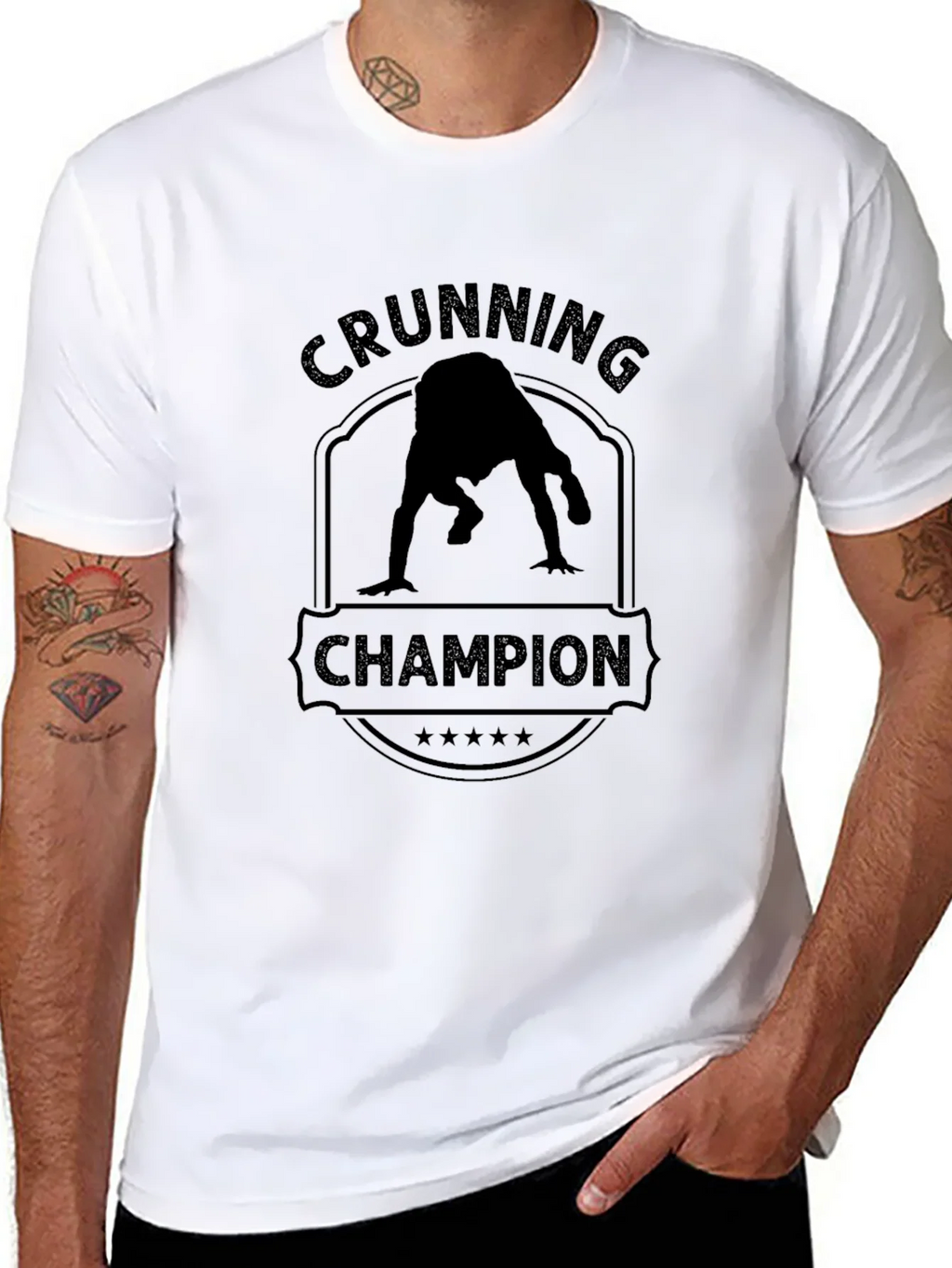 Crunning Champion Black T-Shirt product image 10