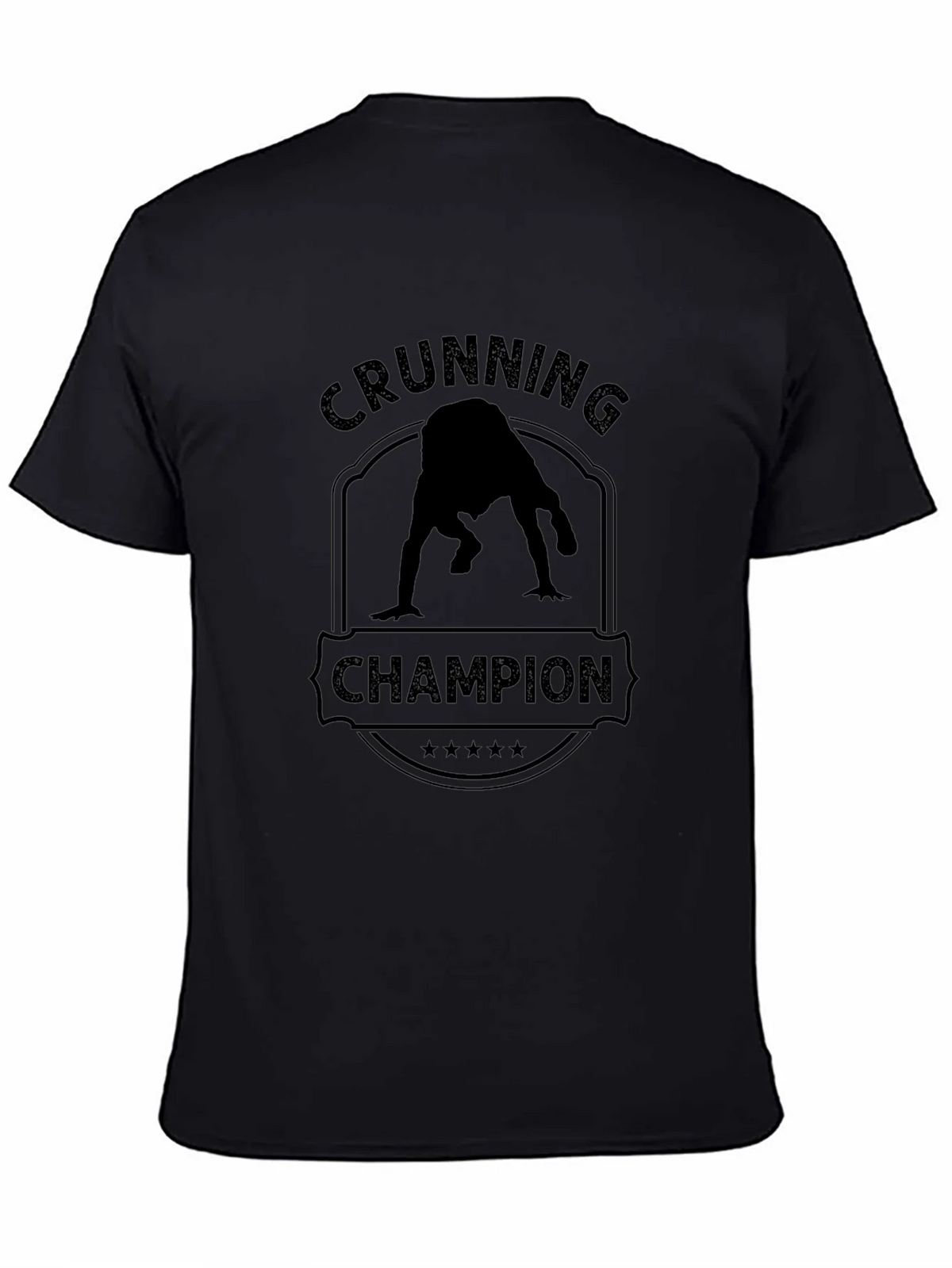 Crunning Champion Black T-Shirt product image 7
