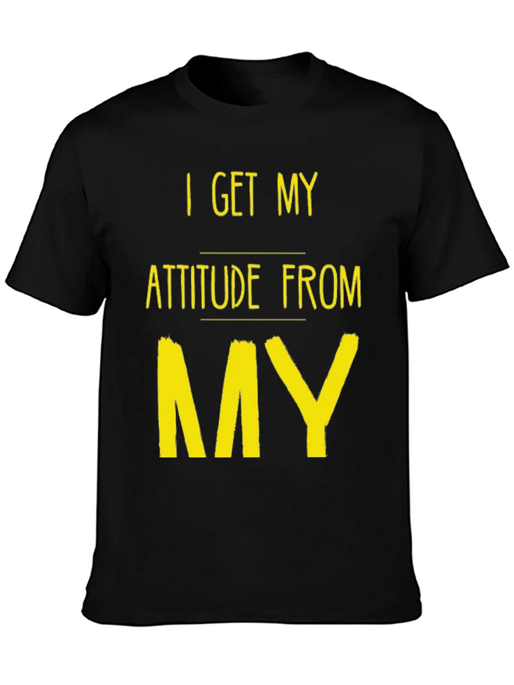 Attitude Source Tee: Black Crew Neck Graphic T-Shirt product image 6