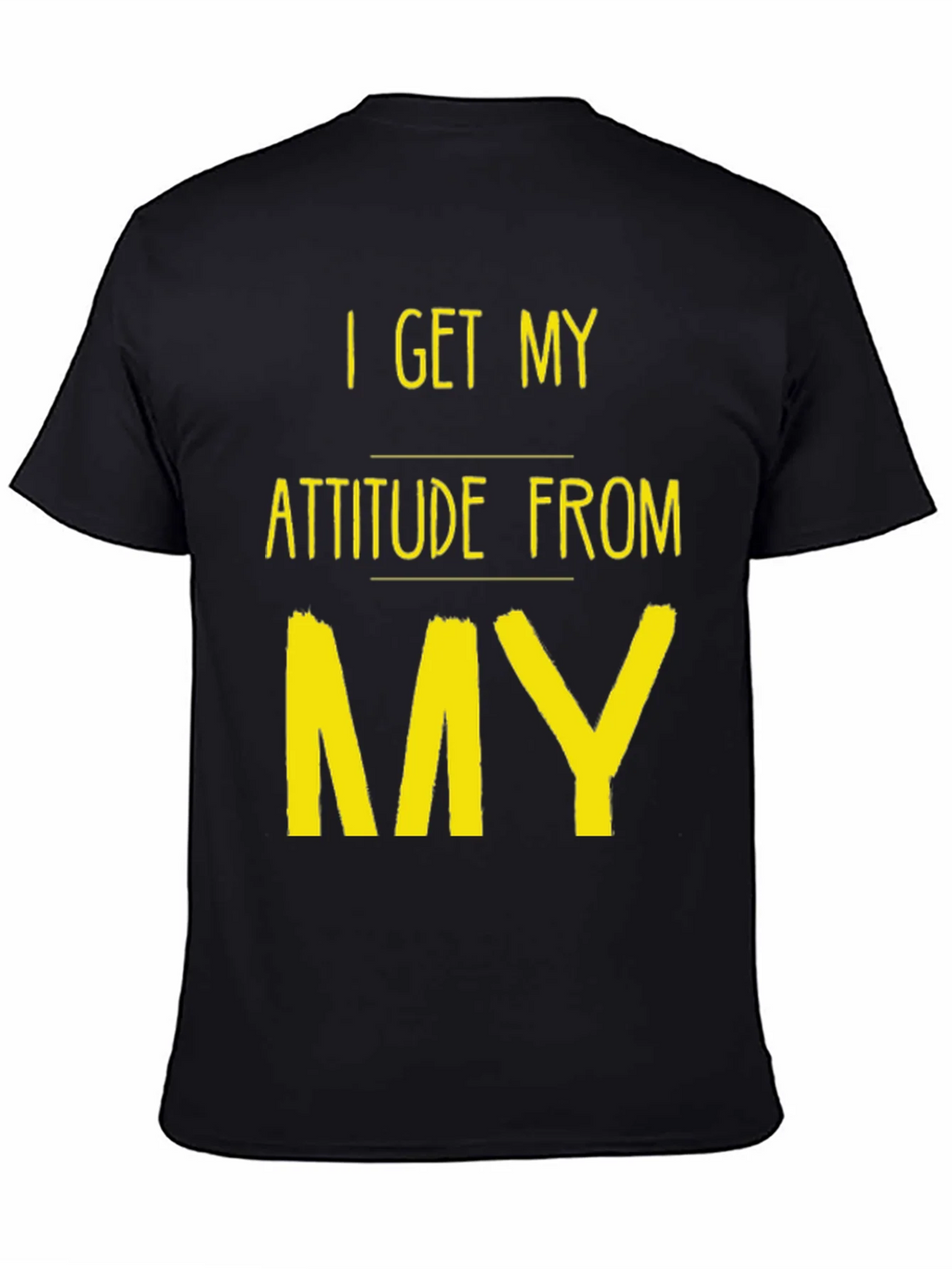 Attitude Source Tee: Black Crew Neck Graphic T-Shirt product image 7