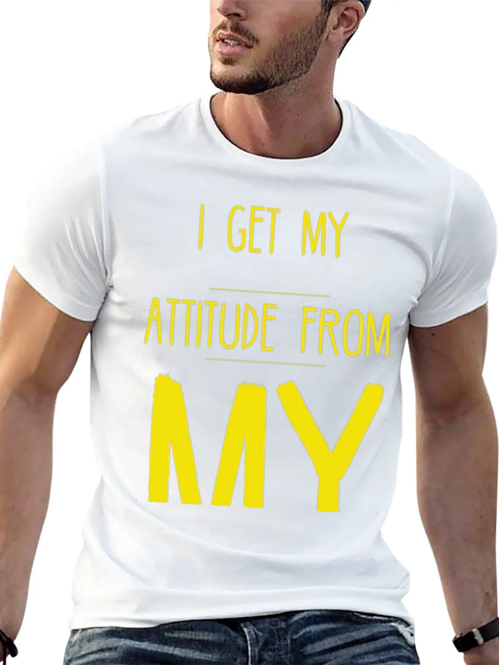 Attitude Source Tee: Black Crew Neck Graphic T-Shirt product image 4