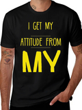 Attitude Source Tee: Black Crew Neck Graphic T-Shirt product image 1