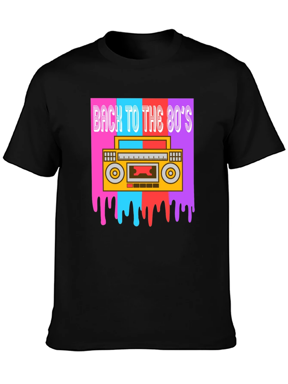 Retro 80s Boombox Graphic Tee product image 6