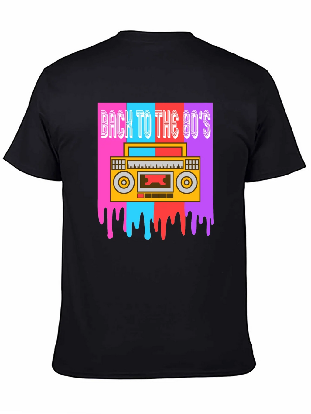 Retro 80s Boombox Graphic Tee product image 7