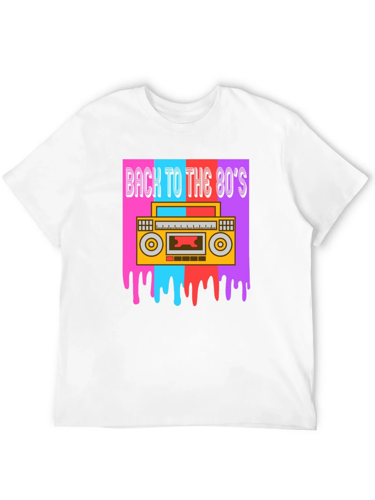Retro 80s Boombox Graphic Tee product image 3