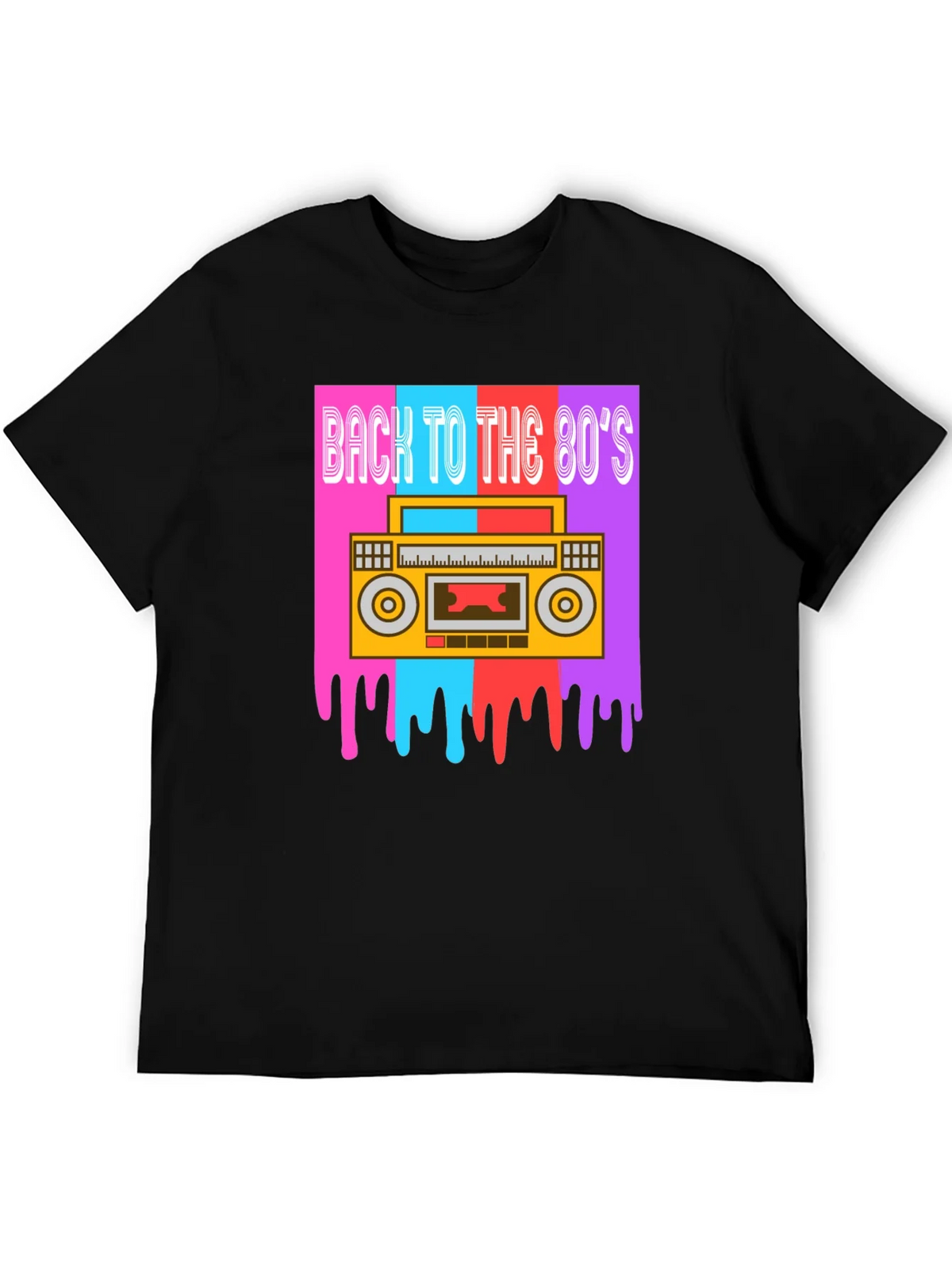Retro 80s Boombox Graphic Tee product image 8