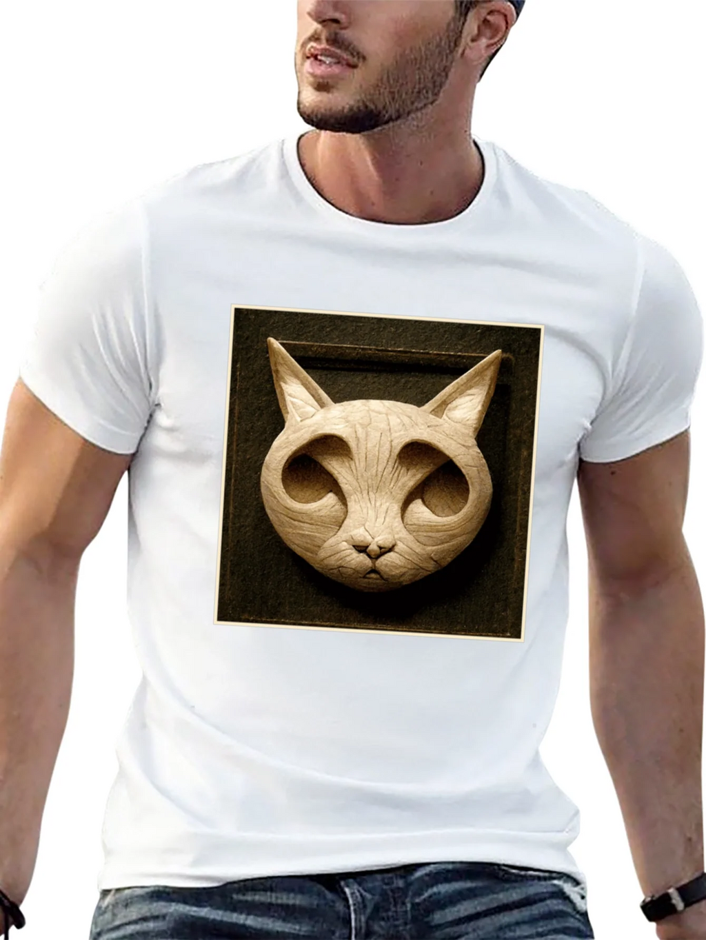 Modern Carved Cat Tee product image 4