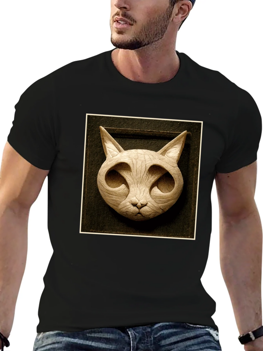 Modern Carved Cat Tee product image 9