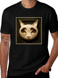 Modern Carved Cat Tee product image 1