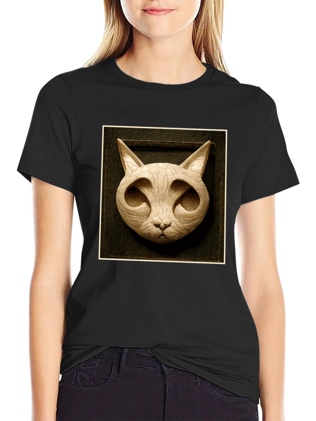 Modern Carved Cat Tee product image 5
