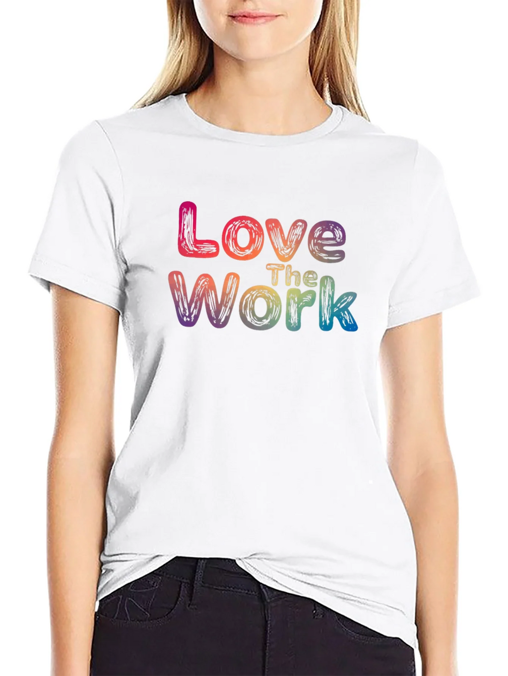Love The Work Rainbow Graphic T-Shirt product image 11