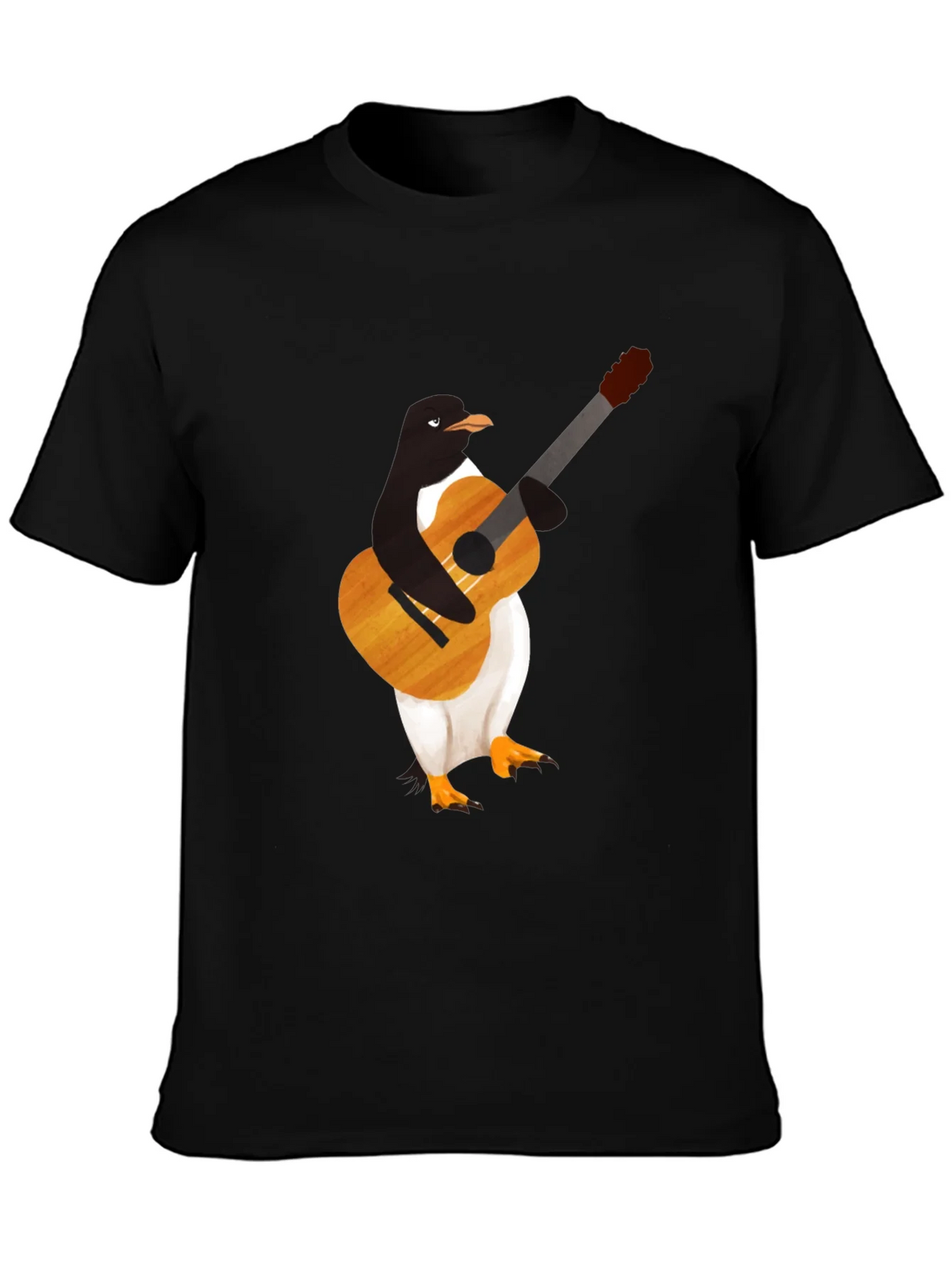 Penguin Guitar Player T-Shirt - Cool Graphic Tee product image 6