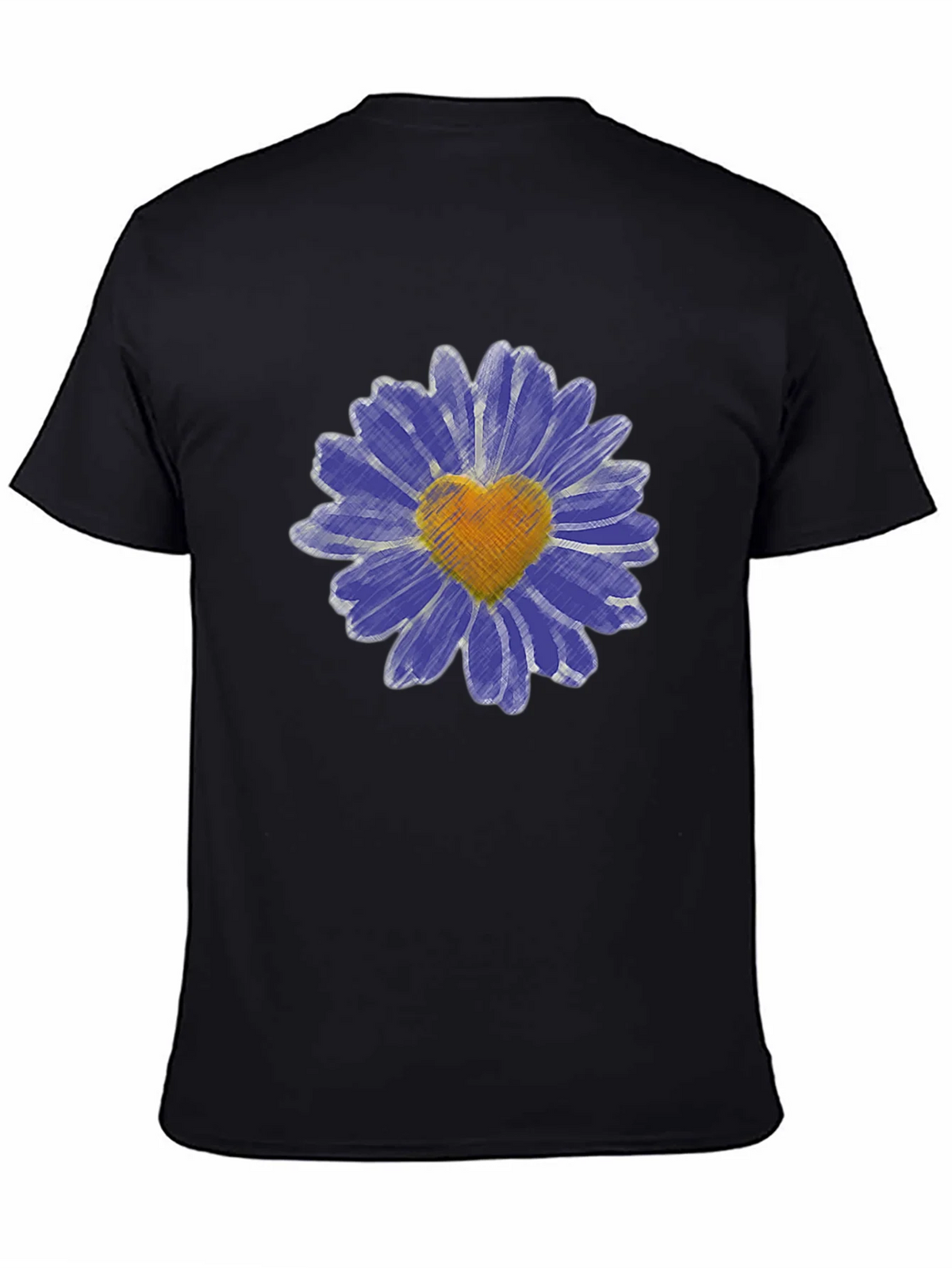 Heart Daisy Graphic T-Shirt - Mens Black Tee product image 7