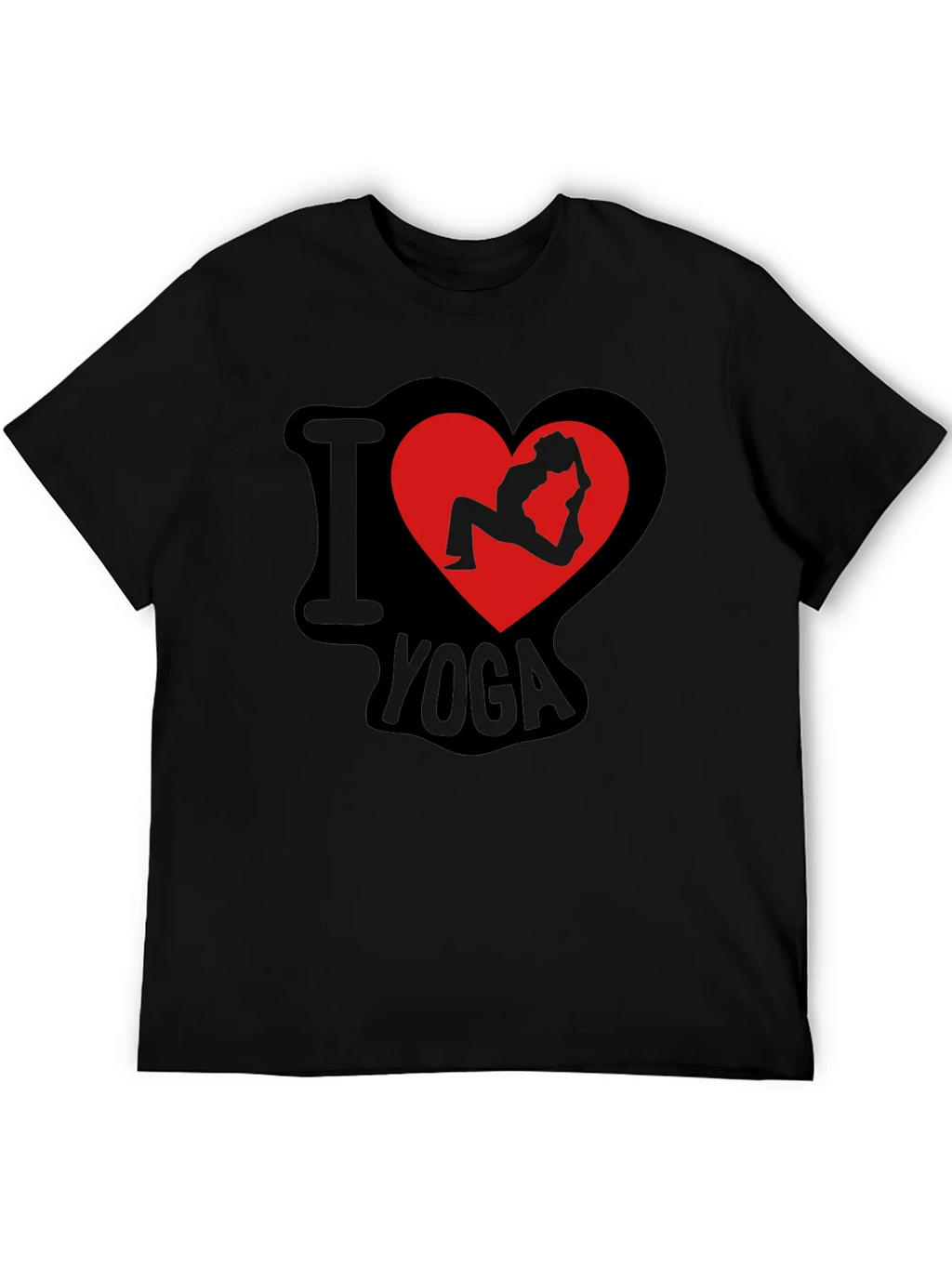 I Love Yoga T-Shirt - Pose Heart Design product image 8