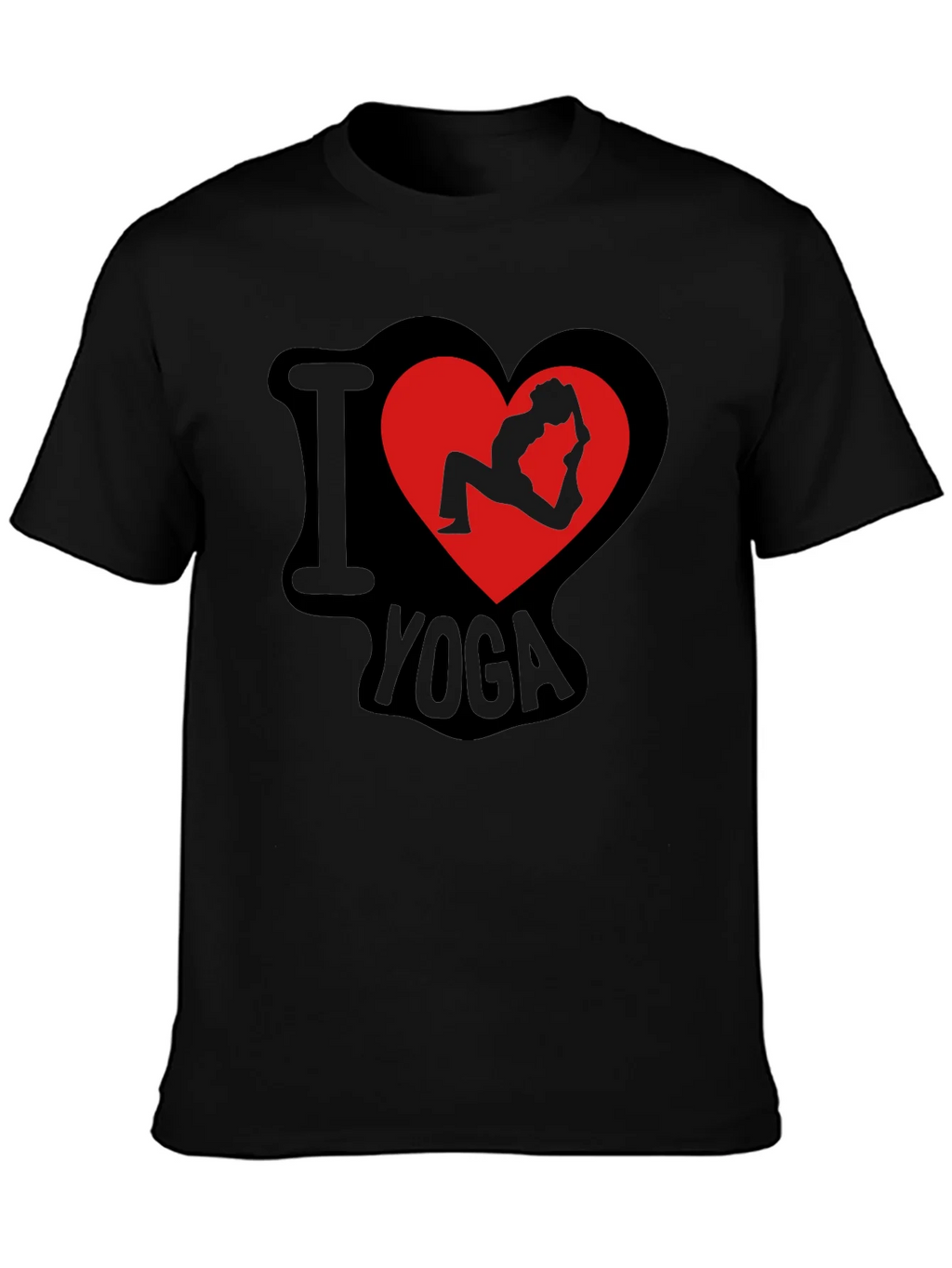 I Love Yoga T-Shirt - Pose Heart Design product image 6