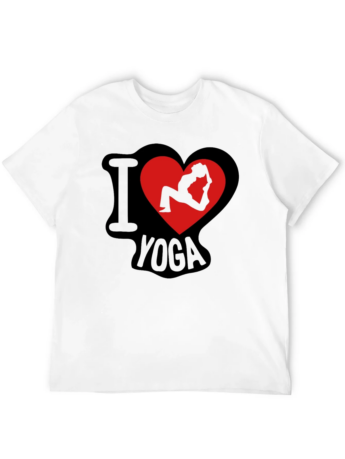 I Love Yoga T-Shirt - Pose Heart Design product image 3