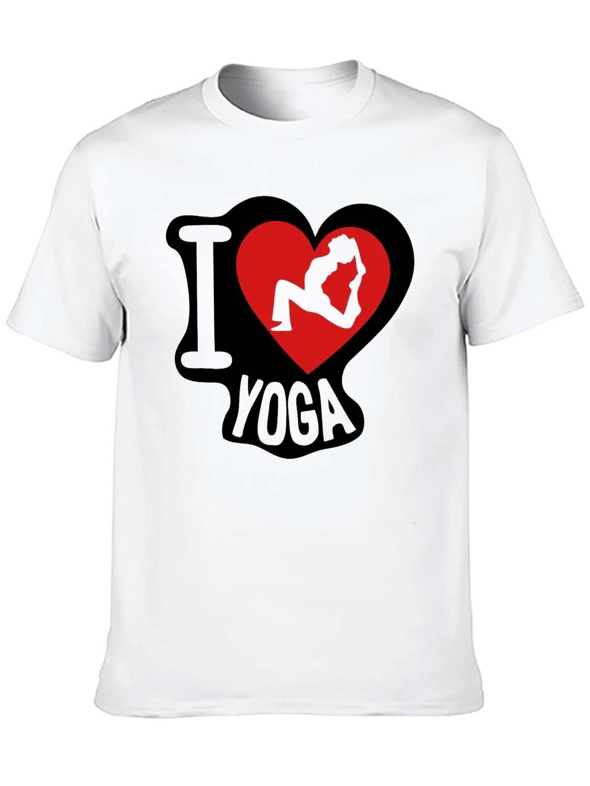 I Love Yoga T-Shirt - Pose Heart Design product image 12